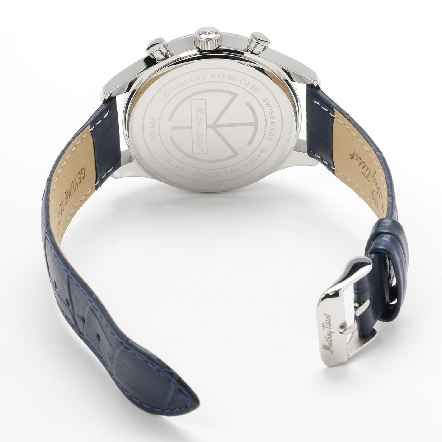 Mathey-Tissot Mathey-Tissot Urban H411CHALBU кварцевые мужские часы часы крупный план синий циферблата