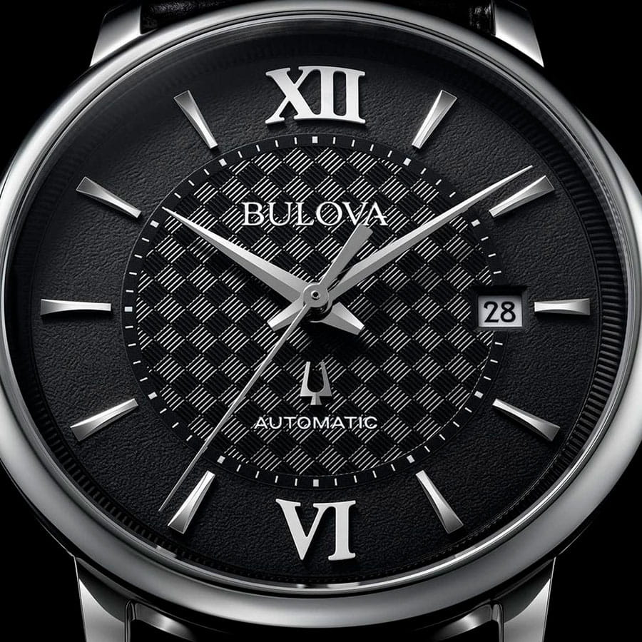 Оригинальные часы Bulova Bulova Hudson 96B441 механические калибр механизма miyota 8215 общий вид
