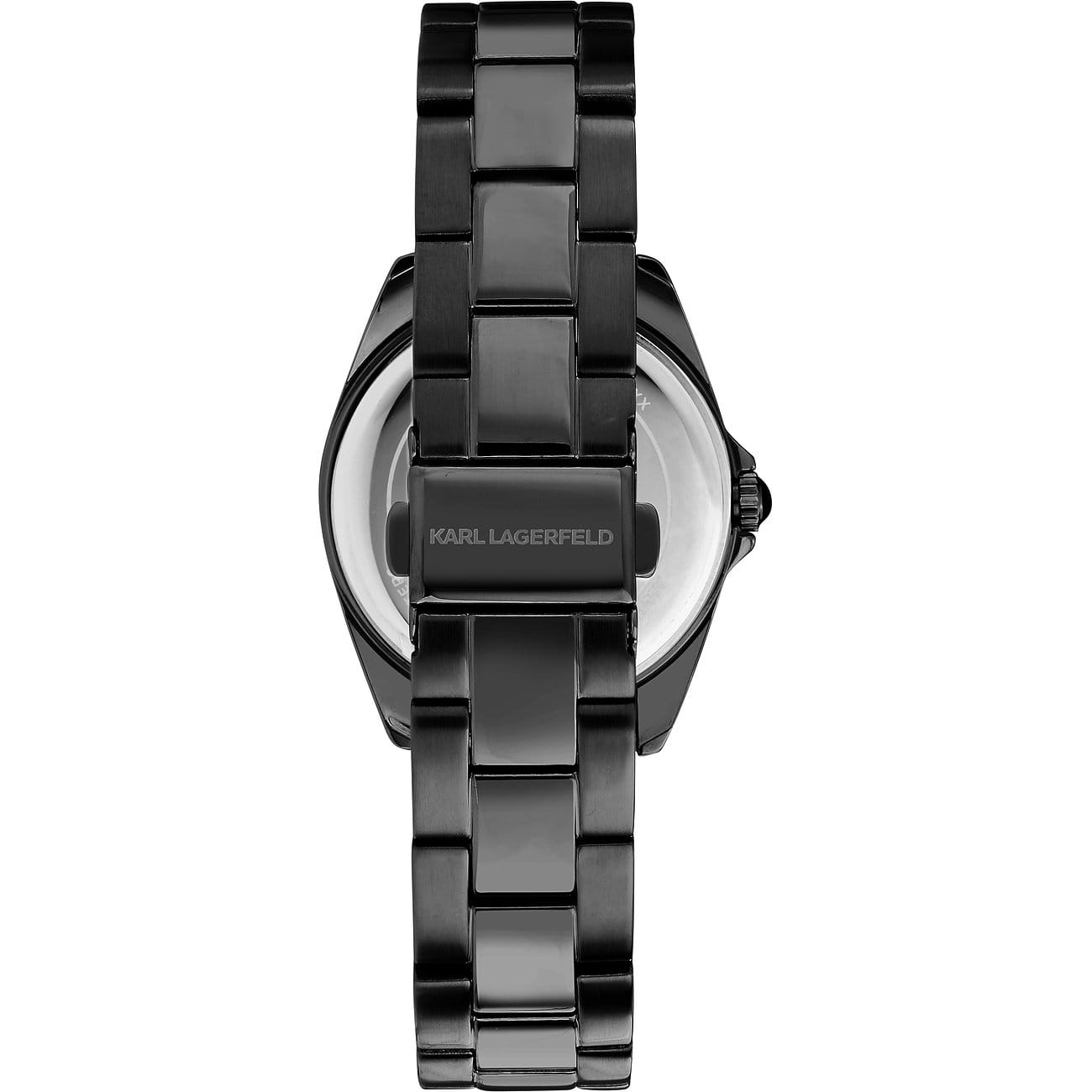 Karl Lagerfeld Karl Lagerfeld Round Essentials R0553101513,  сша женские часы на браслете нержавеющая сталь с ip-покрытием боковой вид