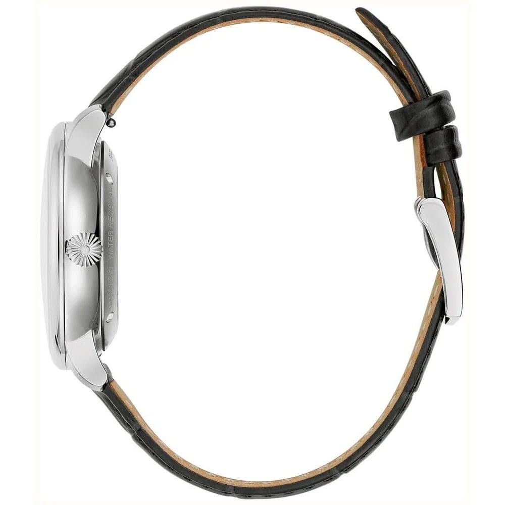 Bulova Bulova Hudson 96B441,  сша мужские часы на браслете кожаный боковой вид