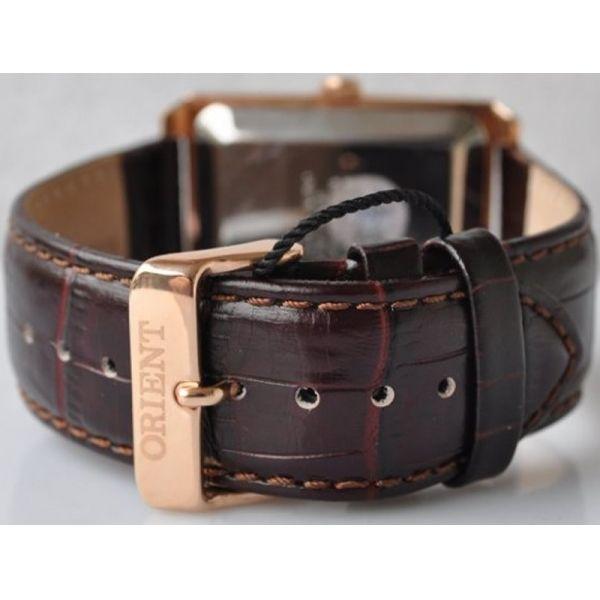 Orient Orient EVAF002W (FEVAF002W), classic automatic япония мужские часы на браслете кожа + текстиль боковой вид
