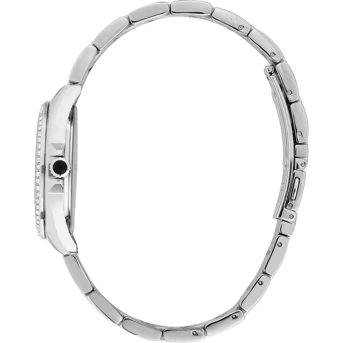 Karl Lagerfeld Karl Lagerfeld Round Essentials R0553101510,  сша женские часы на браслете нержавеющая сталь боковой вид