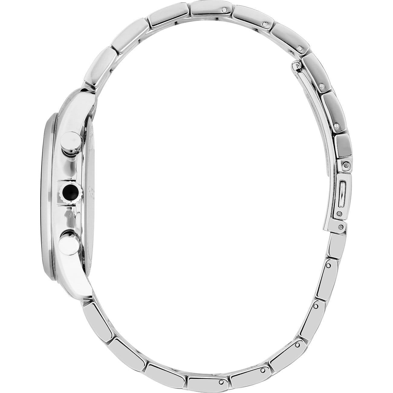 Karl Lagerfeld Karl Lagerfeld Round Essentials R0553101504,  сша женские часы на браслете нержавеющая сталь боковой вид