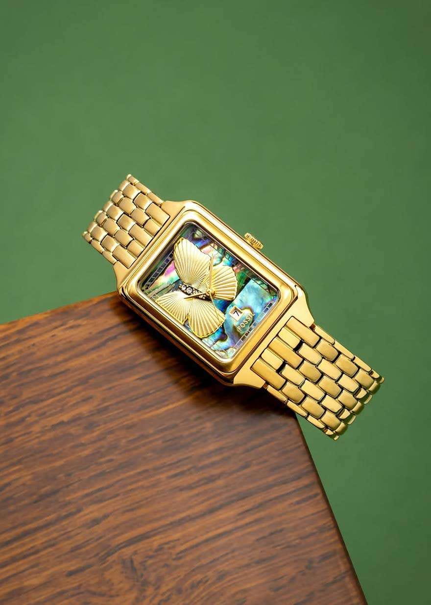 Fossil Fossil Raquel ES5409 женские часы цветной циферблат на запястье