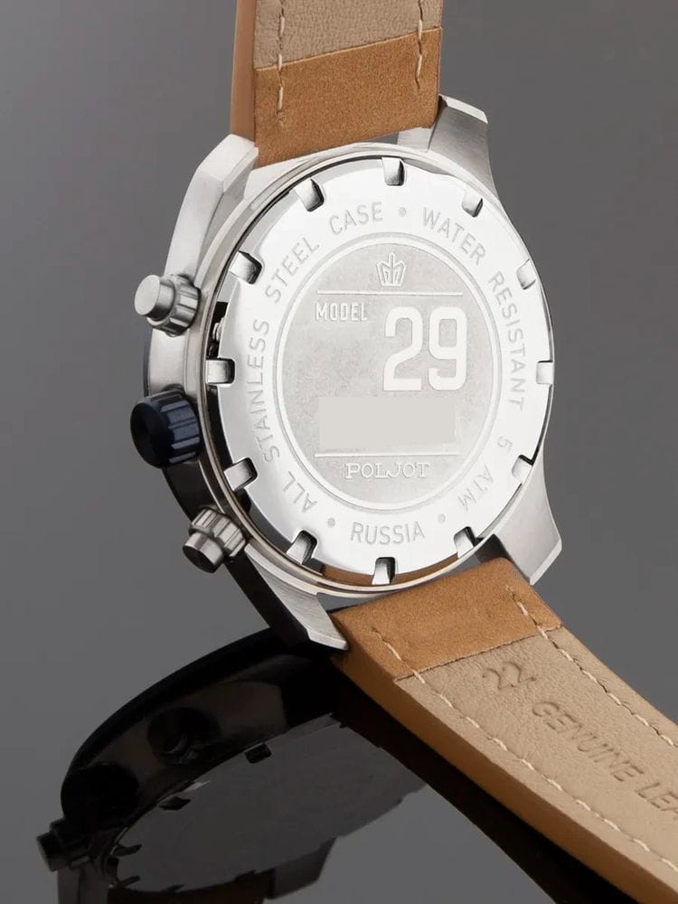 Полет Полет Эльбрус VD55.291234, эльбрус россия мужские часы на браслете кожаный боковой вид