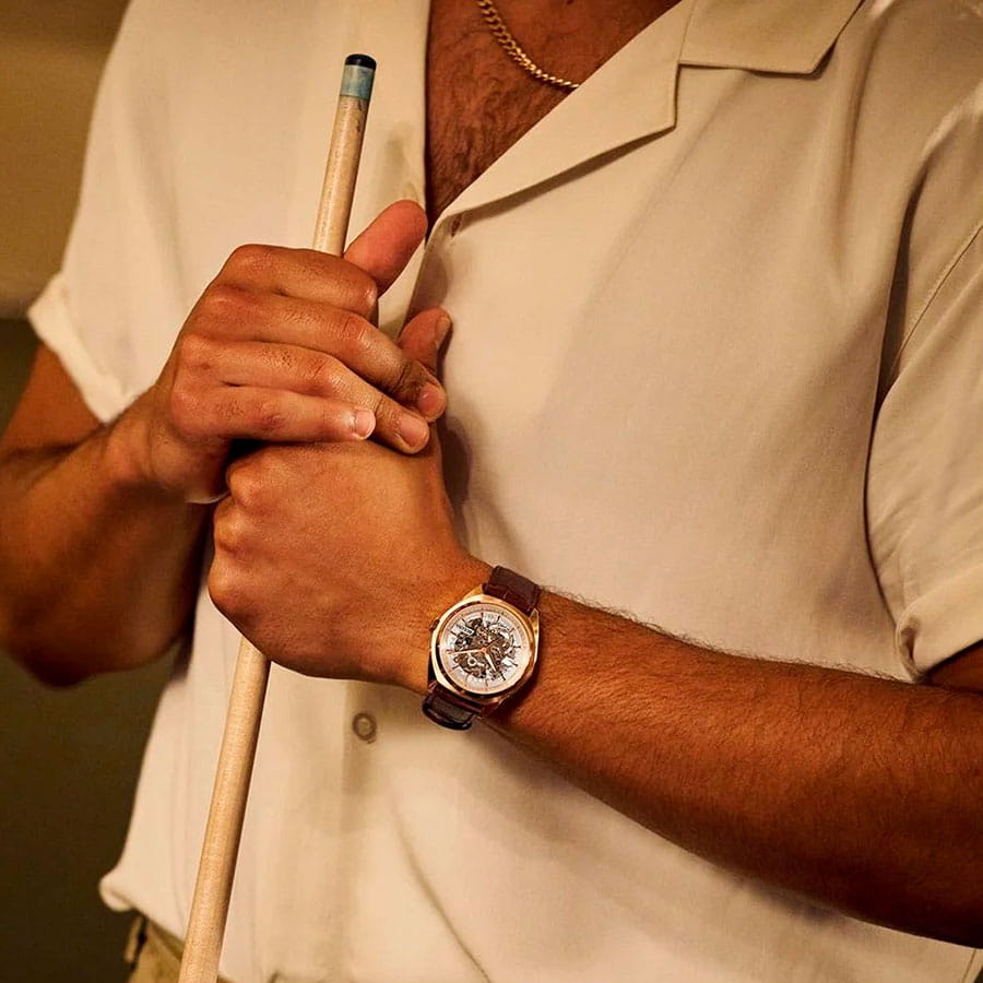 Оригинальные часы Bulova Bulova Surveyor 97A175 механические калибр механизма 8n26 общий вид