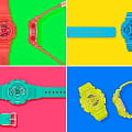 Casio Casio G-Shock GMA-S110VC-2A женские часы голубой циферблат на запястье
