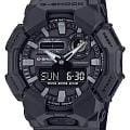 Casio Casio G-Shock GA-010-1A1  GA-010-1A1 кварцевые мужские часы черный циферблат, браслет пластик — вид спереди