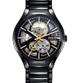 Rado Rado True Automatic Open Heart R27100162 Automatic R27100162 механические мужские часы черный циферблат, браслет керамика — вид спереди
