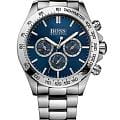 Hugo Boss Hugo Boss Ikon HB1512963  HB1512963 кварцевые мужские часы синий циферблат, браслет нержавеющая сталь — вид спереди
