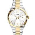 Fossil Fossil Scarlette ES5259  ES5259 кварцевые женские часы серебристый циферблат, браслет нержавеющая сталь с ip-покрытием — вид спереди