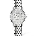 Longines Longines Elegant Collection L4.309.4.77.6  L43094776 механические мужские часы  серебристый циферблат, браслет нержавеющая сталь — вид спереди