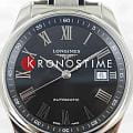 Longines Longines Master Collection L2.793.4.59.6 механические мужские часы часы, крупный план черный циферблат