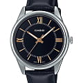 Casio Casio Collection MTP-V005L-1B5UDF (MTP-V005L-1B5)  MTP-V005L-1B5 кварцевые мужские часы синий циферблат, браслет кожаный — вид спереди