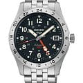Seiko Seiko 5 Sports Field series SSK023K1 Field SSK023K1 механические мужские часы черный циферблат, браслет нержавеющая сталь — вид спереди