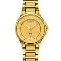Certina Certina DS-6 Lady C039.251.33.367.00  C0392513336700 кварцевые женские часы золотой циферблат, браслет нержавеющая сталь с pvd-покрытием — вид спереди