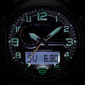 Casio Casio Pro Trek PRG-601YB-3DR (PRG-601YB-3) кварцевые мужские часы часы крупный план зеленый циферблата
