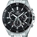 Casio Casio Edifice EFR-552D-1AVUDF (EFR-552D-1A) EFR EFR-552D-1A кварцевые мужские часы черный циферблат, браслет нержавеющая сталь — вид спереди