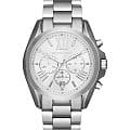 Michael Kors Michael Kors Lexington MK5535  MK5535 кварцевые женские часы серебристый циферблат, браслет нержавеющая сталь — вид спереди