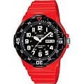 Casio Casio Illuminator MRW-200HC-4BVDF (MRW-200HC-4B)  MRW-200HC-4B кварцевые мужские часы черный циферблат, браслет пластик — вид спереди