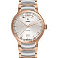 Rado Rado Centrix Automatic R30158113 Automatic R30158113 механические мужские часы серебристый циферблат, браслет сталь + pvd + керамика — вид спереди