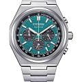 Citizen Citizen Eco-Drive CA4610-85X  CA4610-85X кварцевые мужские часы зеленый циферблат, браслет титановый — вид спереди