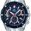 Casio Casio Edifice EFR-559TR-2A EFR EFR-559TR-2A автокварц (кинетик) мужские часы синий циферблат, браслет нержавеющая сталь — вид спереди