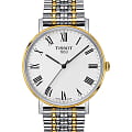 Tissot Tissot Everytime Medium T109.410.22.033.00 Everytime T1094102203300 кварцевые мужские часы белый циферблат, браслет сталь c pvd покрытием — вид спереди