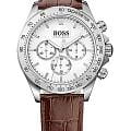 Hugo Boss Hugo Boss Ikon HB1513175  HB1513175 кварцевые мужские часы белый циферблат, браслет кожаный — вид спереди
