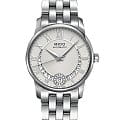 Mido Mido Baroncelli Diamonds M007.207.11.038.00  M0072071103800 механические женские часы серебристый циферблат, браслет нержавеющая сталь — вид спереди