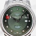 Tissot Tissot Le Locle Automatic Lady T006.207.11.096.00 механические женские часы часы крупный план зеленый циферблата