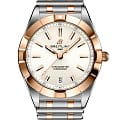 Breitling Breitling Chronomat 32 U77310101A1U1  U77310101A1U1 кварцевые женские часы белый циферблат, браслет нержавеющая сталь + золото 18к — вид спереди