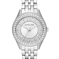 Michael Kors Michael Kors Harlowe MK4708  MK4708 кварцевые женские часы серебристый циферблат, браслет нержавеющая сталь — вид спереди