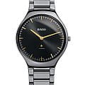 Rado Rado True Thinline Automatic R27972162 Automatic R27972162 механические мужские часы черный циферблат, браслет высокотехнологичная плазменная керамика — вид спереди
