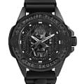 Philipp Plein Philipp Plein The Skull Carbon Fiber PWAAA2022  PWAAA2022 кварцевые мужские часы черный циферблат, браслет силикон — вид спереди