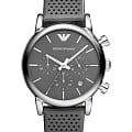 Emporio Armani Emporio Armani Classics AR1735  AR1735 кварцевые мужские часы  серый циферблат, браслет кожаный — вид спереди