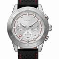 DKNY DKNY Bryant Park Chrono DK1G051L0015  DK1G051L0015 кварцевые мужские часы серебристый циферблат, браслет кожаный — вид спереди