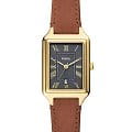 Fossil Fossil Raquel ES5303  ES5303 кварцевые женские часы черный циферблат, браслет кожаный — вид спереди