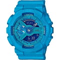 Casio Casio G-Shock GMA-S110VC-2A  GMA-S110VC-2A электронные женские часы голубой циферблат, браслет пластик — вид спереди