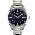 Tissot Tissot PR 100 T150.210.11.041.00 PR 100 T1502101104100 кварцевые женские часы синий циферблат, браслет нержавеющая сталь — вид спереди