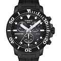 Tissot Tissot Seastar 1000 Chronograph T120.417.37.051.02 Seastar 1000 T1204173705102 кварцевые мужские часы черный циферблат, браслет каучук — вид спереди