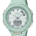 Casio Casio Baby-G BSA-B100CS-3A  BSA-B100CS-3A кварцевые женские часы бирюзовый циферблат, браслет пластик — вид спереди