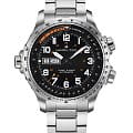 Hamilton Hamilton Khaki Aviation X Wind Day Date Auto H77755133  H77755133 механические мужские часы черный циферблат, браслет нержавеющая сталь — вид спереди