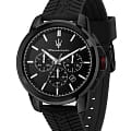 Maserati Maserati Successo R8871648005  R8871648005 кварцевые мужские часы  черный циферблат, браслет каучук — вид спереди