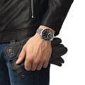 Tissot Tissot PRS 516 Automatic Chronograph T131.627.11.052.00 мужские часы черный циферблат на запястье