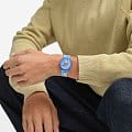 Swatch Swatch Gent Biosourced Standart SO28Z126 кварцевые женские часы часы крупный план синий циферблата