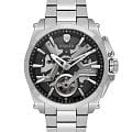 Wainer Wainer WA.25250-C  WA.25250-C механические мужские часы черный циферблат, браслет нержавеющая сталь — вид спереди
