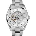Jacques Lemans Jacques Lemans Automatic 1-2087F  1-2087F механические мужские часы серебристый циферблат, браслет нержавеющая сталь — вид спереди