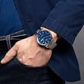 Mido Mido Multifort Chronometer 1 M038.431.11.041.00 механические мужские часы часы крупный план синий циферблата