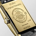 Longines Longines DolceVita L5.255.6.75.2 кварцевые женские часы часы, крупный план черный циферблат
